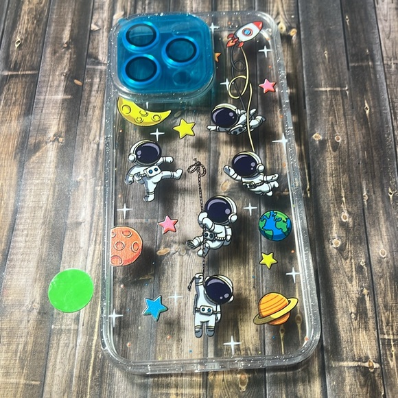 5for$10 Astronaut iPhone 15 Pro Max Case Durable Fashion Phone Case Spacman - Picture 7 of 7